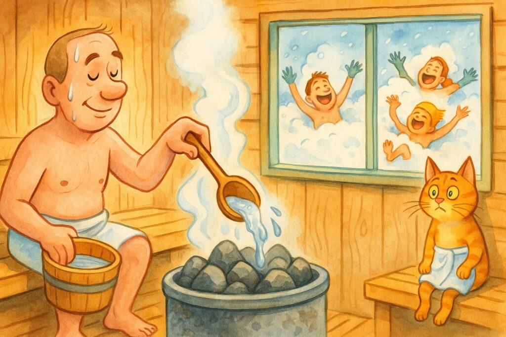 Sauna finlandesa: el original club de fans del calor seco